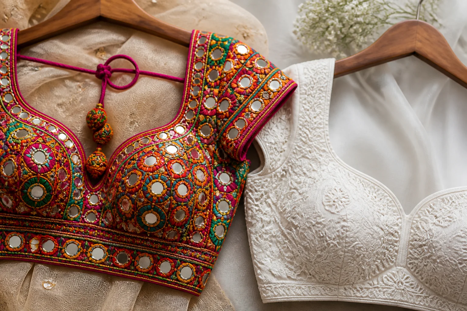 2026 Designer Blouse Trends: From Kutch Mirror-Work to Minimalist Chikankari